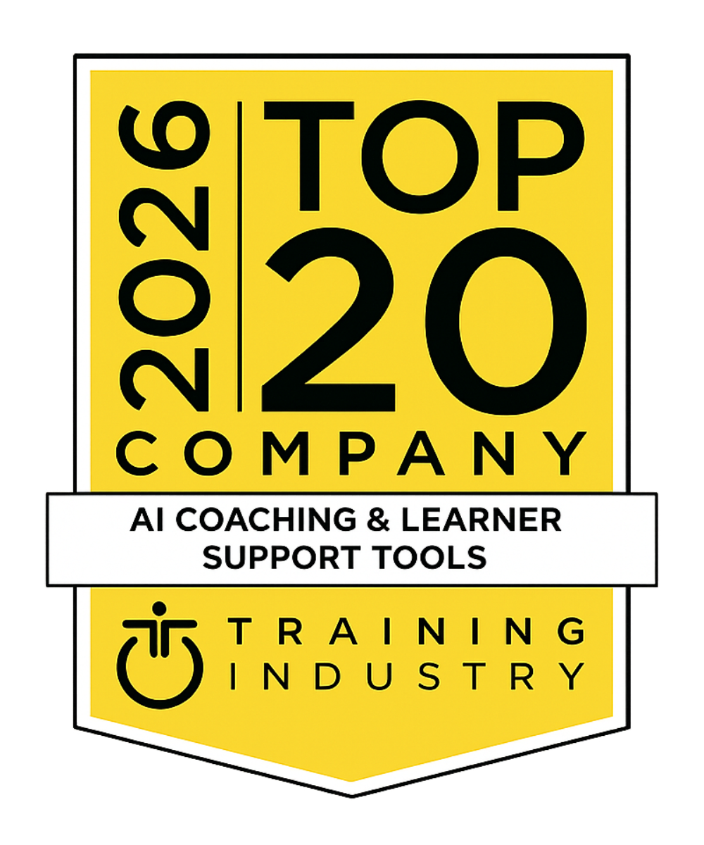 Training Industry 2026 Top 20 Company — AI Coaching & Learner Support Tools
